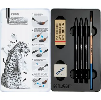 Výtvarná sada Výtvarná sada kreativní sada pro děti, kreslicí tužky , Milan , 1 ks