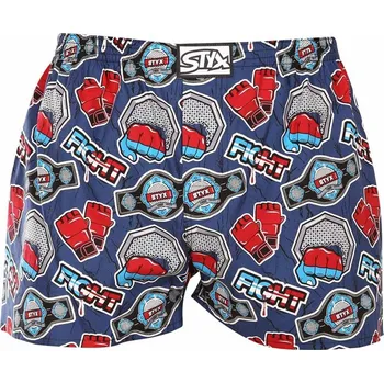 Trenýrky Styx Pánské trenky art klasická guma fight (A1556) XL