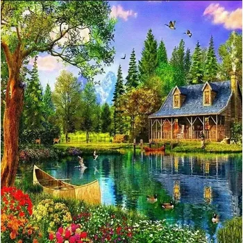 Diamantové malování Gaira® Diamantové malování Srub D1106