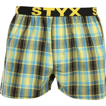 Trenýrky Styx Pánské trenky sportovní guma vícebarevné (B1021) L