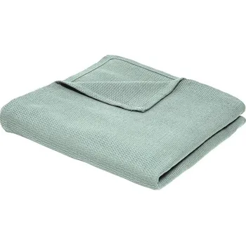 Napínací potah Blancheporte Žabičkovaný pléd nebo přehoz na pohovku, bavlna tyrkysová