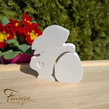 Velikonoční dekorace Atelier Fantazie - Figurky Králíček s vajíčkem CXXIII