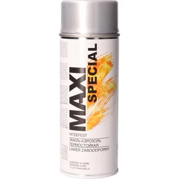 Barva ve spreji MOTIP MAXICOLOR ŽÁRUVZDORNÝ LAK STŘÍBRNÝ 400ML