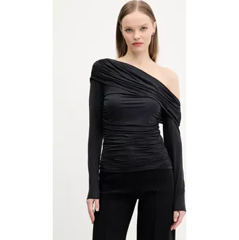 Dámská halenka Halenka Abercrombie & Fitch dámská, černá barva, hladká, KI139-5204 KI139.5204.900 99X, vel. S