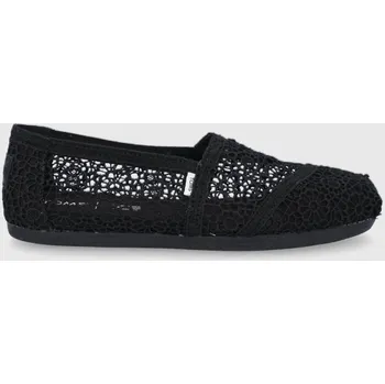 Dámská obuv Espadrilky Toms Moroccan Crochet Alpargata 10016254 černá 99X, EUR 41