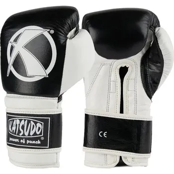 Boxerské rukavice Boxerské rukavice Katsudo FIGHT, černobílé