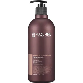 Vlasová regenerace Floland Premium Silk Keratin Treatment kúra na vlasy 530 ml