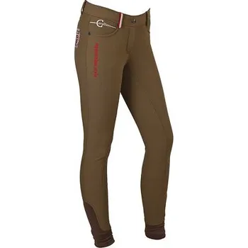 Jezdecké oblečení Jezdecké kalhoty Ancelle 15 zelenohnědé velikost 44