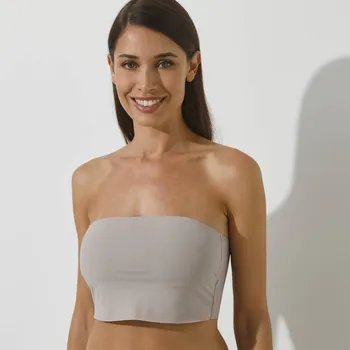 Podprsenka Blancheporte Diskrétní podprsenka s odnímatelnými ramínky, bez kostic hnědošedá 34/36