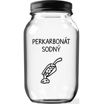 Sklenice Úklid pro klid Sklenice na perkarbonát sodný Velikost: 3,68 l, Typ písma: Tiskací