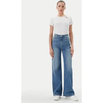 Dámské tričko DKNY T-Shirt P51H8APJ Bílá Regular Fit M