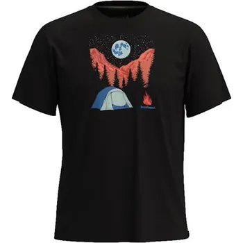 Pánské tričko Tričko SMARTWOOL NIGHT CAMP SHORT SLEEVE GRAPHIC TEE Uni velikost S