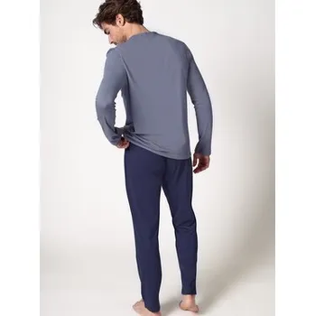 Dámské pyžamo Huber Pyžamo 110099 Tmavomodrá Regular Fit S