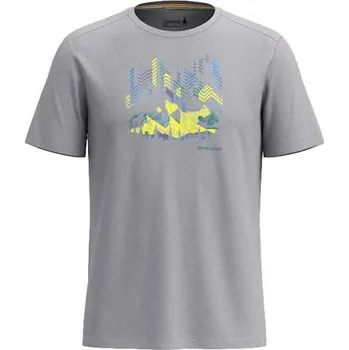 Pánské tričko Tričko SMARTWOOL VITAL PEAKS ACTIVE SHORT SLV GRAPHIC TEE Uni velikost XL