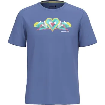 Pánské tričko Tričko SMARTWOOL GEO PEAKS ACTIVE SHORT SLEEVE GRAPHIC T Uni velikost S