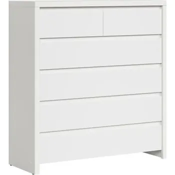 Pohovka Black Red White KASPIAN komoda KOM6S bílá/bílá matná