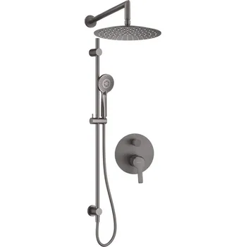 Deante Arnika Sprchový set pod omítku s tyčí - se sprchovou hlavicí, ocel NAC_D6QP