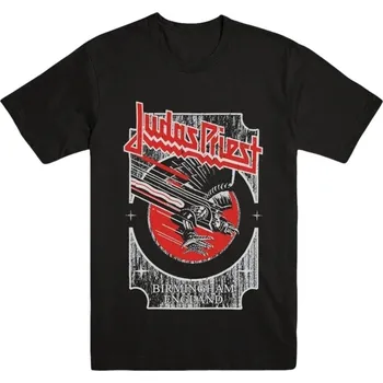 Judas Priest Tričko Silver and Red Vengeance Unisex Black XL