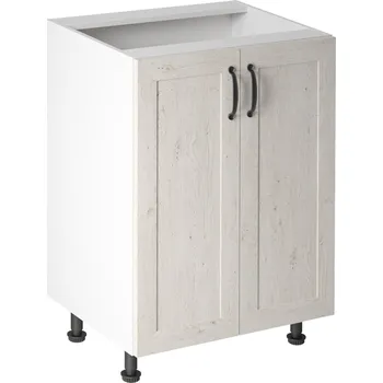 Obývací stěna Spodní skříňka, bílá/sosna skandinávská, ROYAL D60