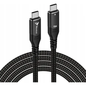 Datový kabel KABEL THUNDERBOLT 4 USB-C PD 100W APPLE TB4 8K 60Hz 40Gbps USB4 TYP C 1M