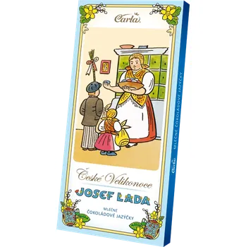 Čokoláda CARLA České Velikonoce Lada čokoládové jazýčky mléčné