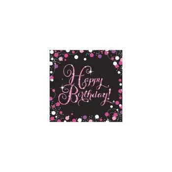 Papírový ubrousek Narozeninové ubrousky Amscan 33 cm, 16 kusů