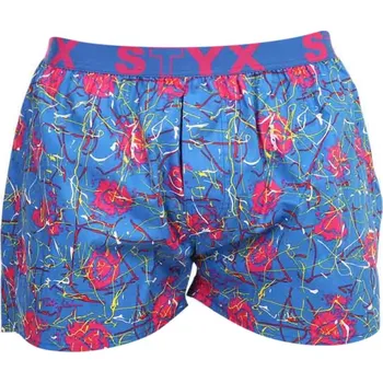 Trenýrky Styx Pánské trenky art sportovní guma Jáchym srdíčka (B1358) M