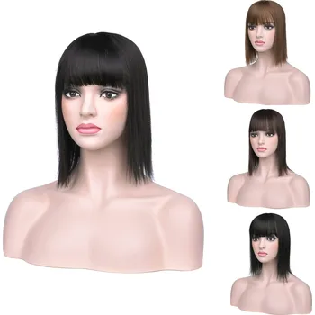 Paruka Dámské tupé Effecta short - tmavě hnědá