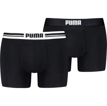 Boxerky Pánské boxerky Puma Everyday Placed Logo Boxer 2P Velikost: L / Barva: černá