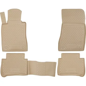 autokoberec Novline Gumové autokoberce Mercedes E-Class W211 2002-2009 (béžové)
