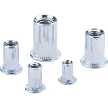 Nýtovací pistole FORTUM 4770682 Matice nýtovací ocelové, sada mix 40ks, M3-M4-M5-M6-M8