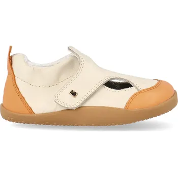 Capáčky Barefoot capáčky/sandálky Bobux - Breeze Milk + Tangerine, Bobux Velikost: 20