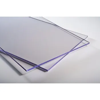 Polykarbonátová deska Výprodej! Plný polykarbonát čirý 10 mm s UV, čirá, 10 mm, 1000 x 500 mm