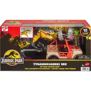 Figurka Mattel Jurský svět Tyrannosaurus Rex Off-Road Tracker Playset