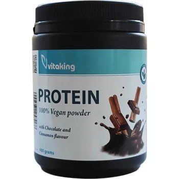 Protein Vitaking 100% Vegan Protein powder (400 g, Čokoláda se skořicí)