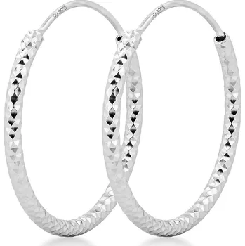 Náušnice NUBIS® Stříbrné náušnice kruhy 16 mm - NB-3071-16