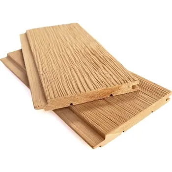 Obklad Thermory Saunové palubky olše kartáč \"B\" 15x120x2100mm (6ks/bal) 15x120x2100mm 6ks/bal