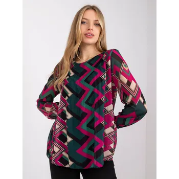 Dámská košile Halenka DHJ BZ 8643 2.67P tmavě zelená jedna velikost