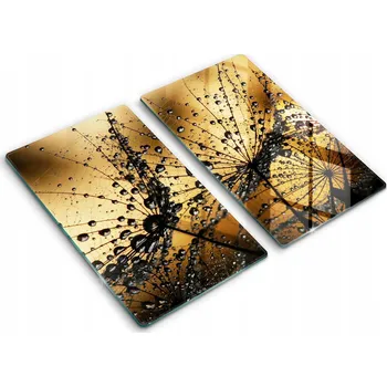 Obraz Dekorativní skleněné kuchyňské desky na krájení 2x30x52 cm Rosa a pampelišky