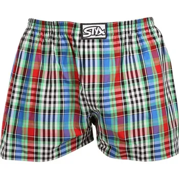 Trenýrky Styx Pánské trenky klasická guma vícebarevné (A1036) L