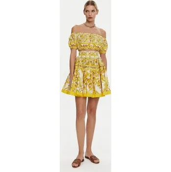 Dámská halenka Dolce&Gabbana Halenka F755RT HH5BA Žlutá Regular Fit 42