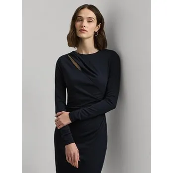 Dámské šaty Lauren Ralph Lauren Koktejlové šaty 253926430003 Tmavomodrá Slim Fit 10