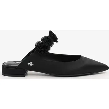 Dámské baleríny Baleríny Karl Lagerfeld KERRIE černá barva, s odkrytou patou, KL40154 KL40154.S0X 99X, EUR 38