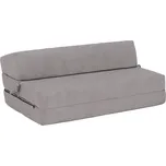 Skládací matrace/křeslo, 2v1, šedá, VEDIS