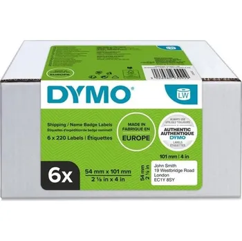 Speciální papír Papírové štítky Dymo LW, 101 x 54 mm, bílé, 6 rolí