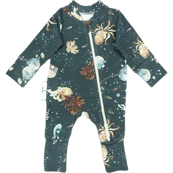 Kojenecký overall Mimilove Kojenecký bavlněný overal 0-3 měsíců Oceán Blue