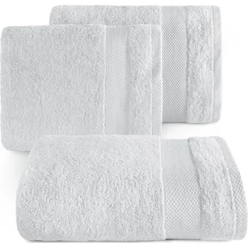 BAVLNĚNÝ RUČNÍK LORITA 50X90 CM STŘÍBRNÁ