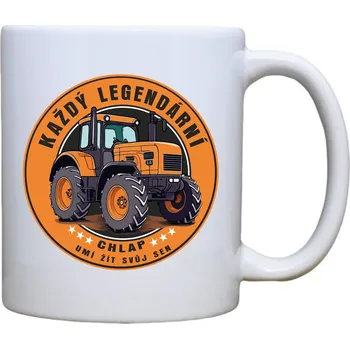 DOBRÝ TRIKO Keramický MAXI hrnek 550 ml Legendární chlap traktor