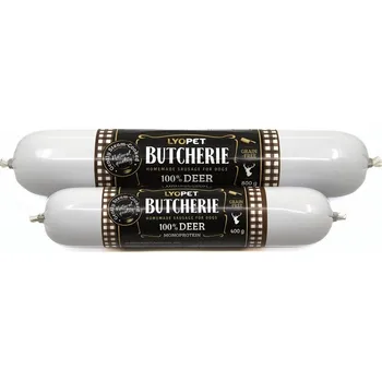 Krmivo pro psa LYOPET Butcherie Deer sausage 800 g