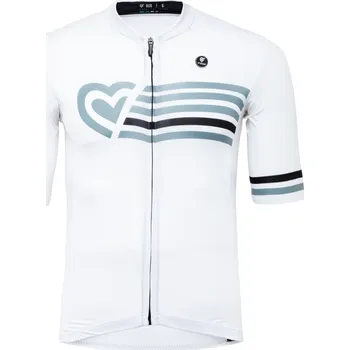 cyklistický dres Dres PISSEI Prime Bianco S